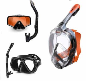 What are the different types of snorkel
